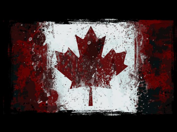 Canadian flag t-shirt design png Canadian flag t-shirt design png