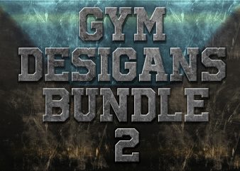 GYM DESIGANS BUNDLE 2 t shirt design template