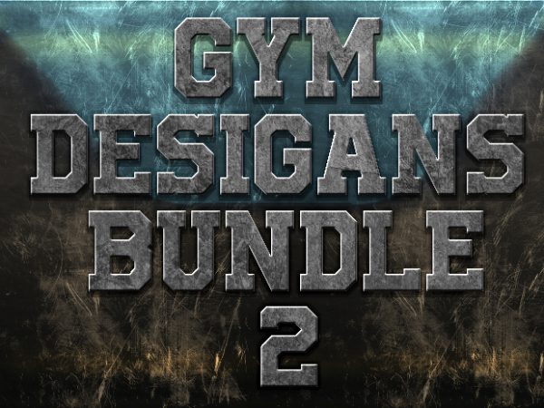 Gym desigans bundle 2 t shirt design template