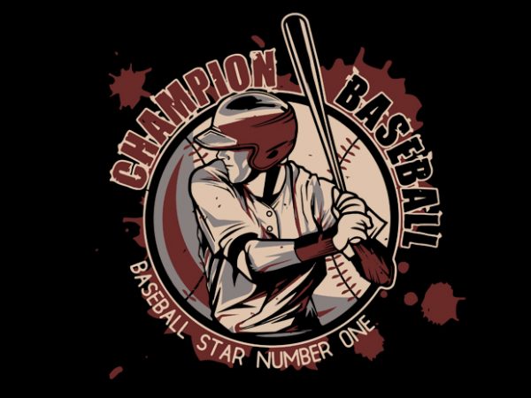 Baseball t shirt design template