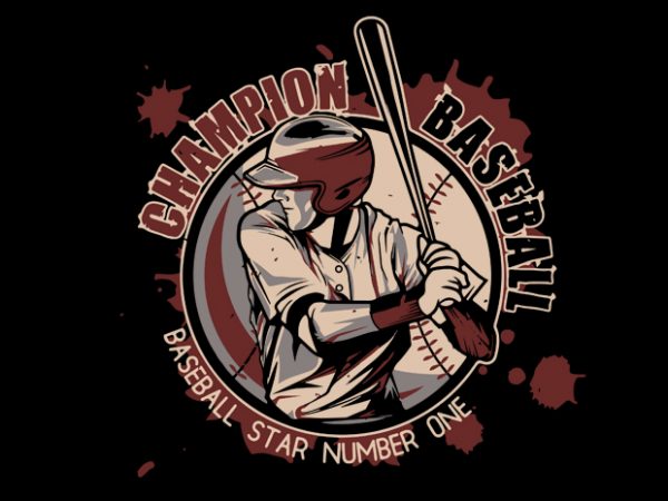 Baseball t shirt design template Baseball t shirt design template