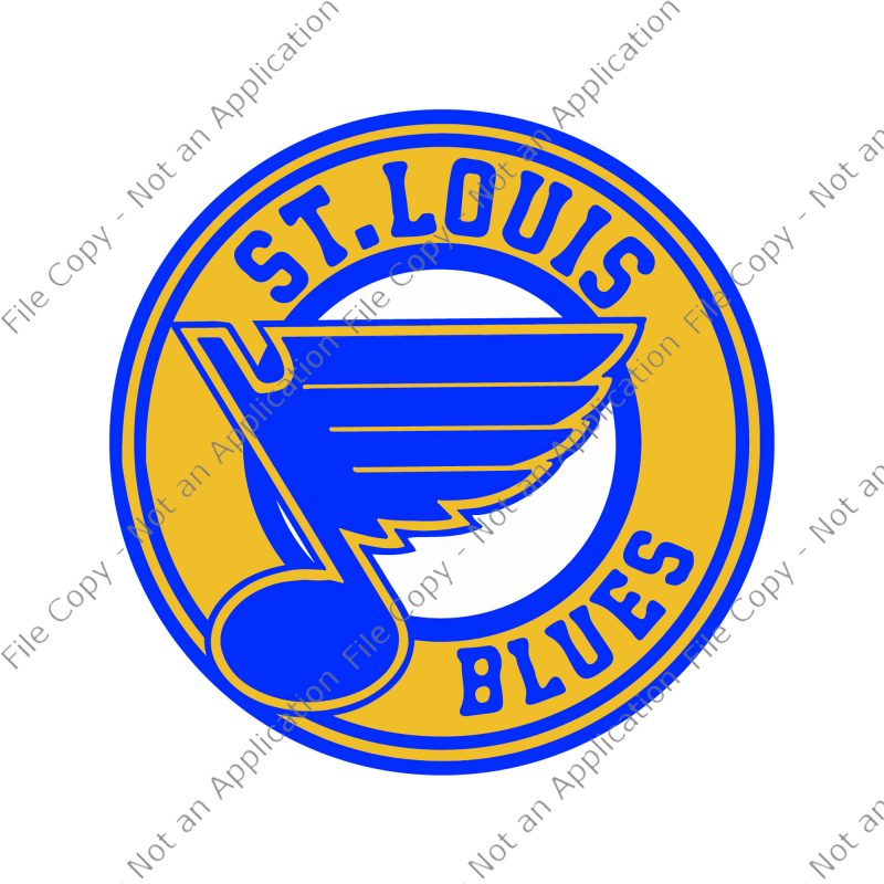 Saint Louis Blues Vintage PNG Instant Download St Louis Blues 