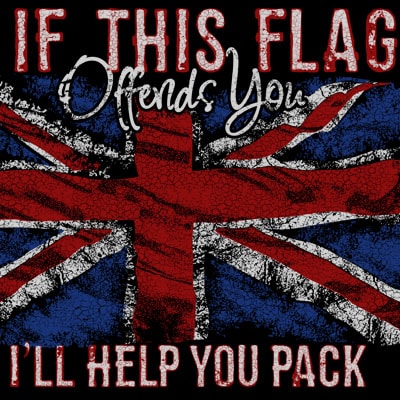 In this flag offends you t shirt design for download