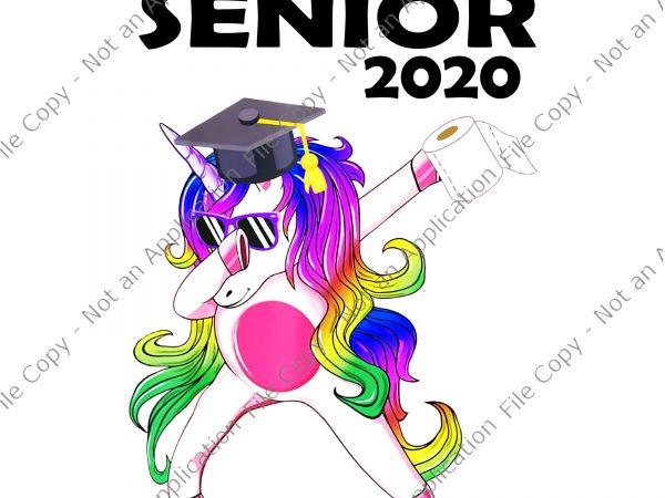 Senior 2020 uniorn png, senior 2020 uniorn, uniocr senior 2020, unicorn with toilet paper png, unicorn with toilet paper senior t shirt design for download