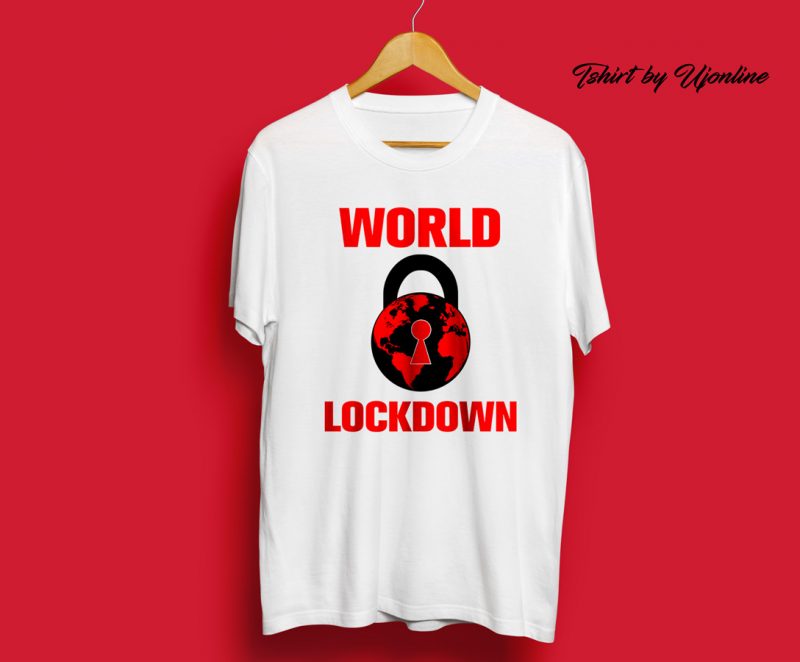 World LockDown Corona Virus t-shirt design for sale