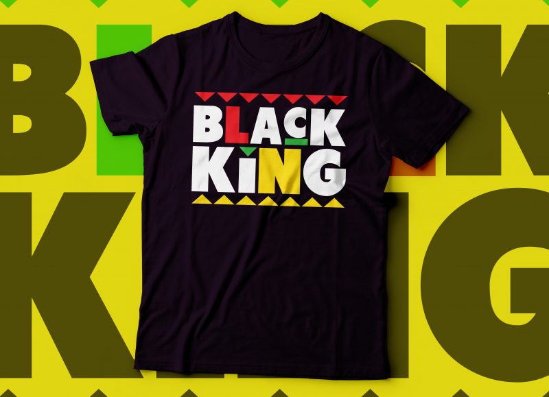 black king tshirt deisgn t-shirt design for sale