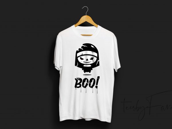 Boo | horror | unique | trendy t shirt design