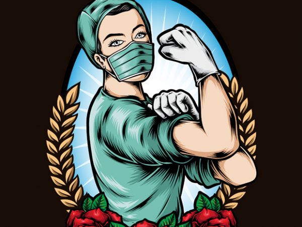 Rockabilly nurse t shirt design for sale