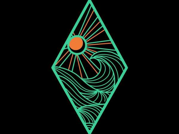 Summer dark wave tshirt design Summer dark wave tshirt design