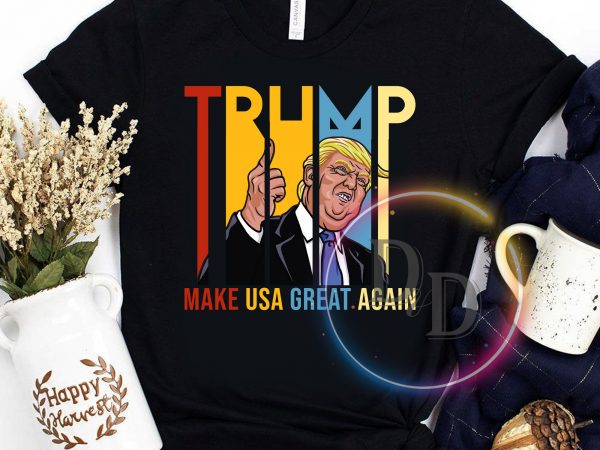 Trump Make USA great again Vintage T shirt t-shirt design for sale Trump Make USA great again Vintage T shirt t-shirt design for sale