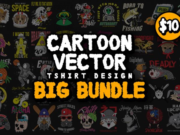 50 cartoon vector tshirt big bundle