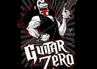 GUITAR ZERO design for t shirt