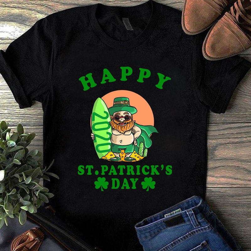 Santa happy St.patricks' day, Irish Flag Happy St. Patrick's Day, horseshoe gold, holiday, funny, The mythical pot of gold, leprechaun hat EPS SVG PNG DXF