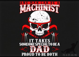 Machinist t shirt design for sale