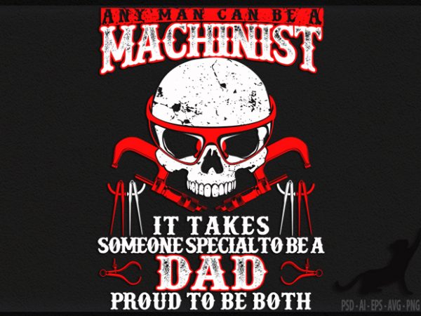 Machinist t shirt design for sale