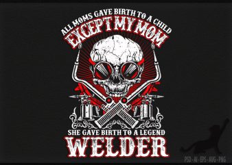 Welder Skull design for t shirt