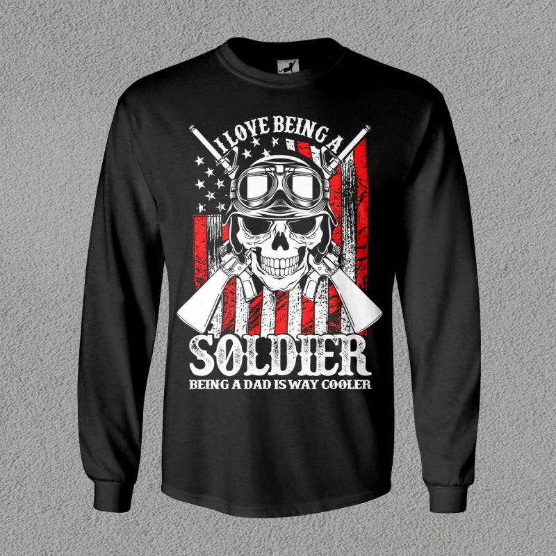 Soldier Cool graphic t-shirt design