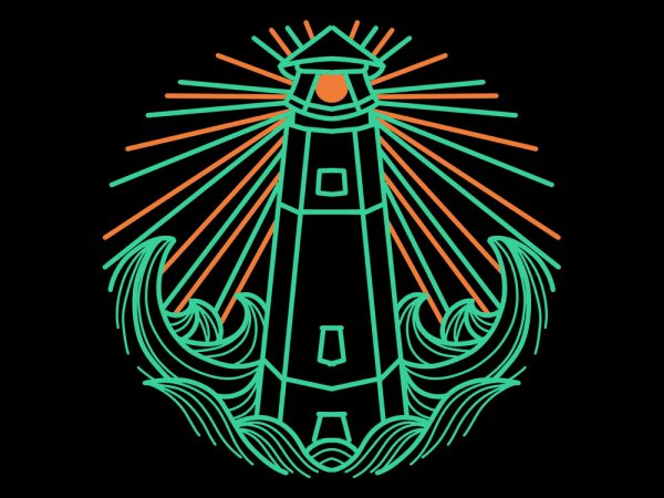 Lighthouse tshirt design