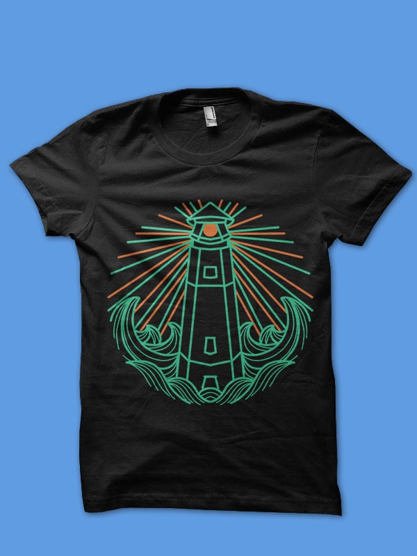 lighthouse tshirt design