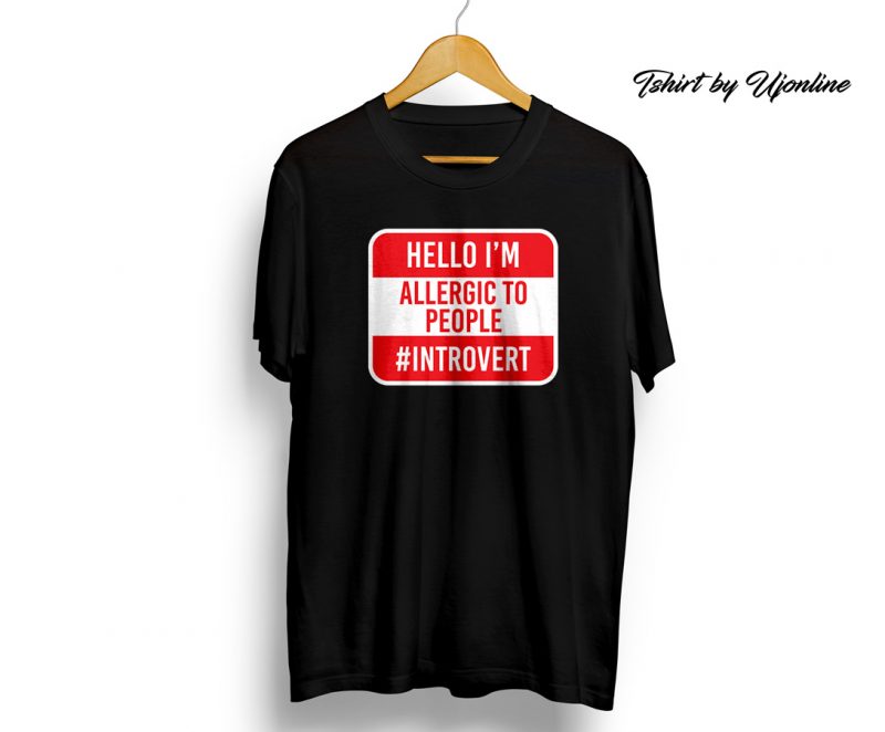 Introvert buy t shirt design for commercial use