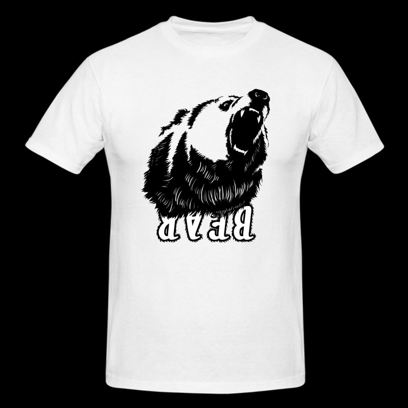 Bear emotions t shirt design template