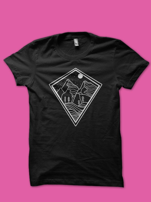 mountain tshirt design