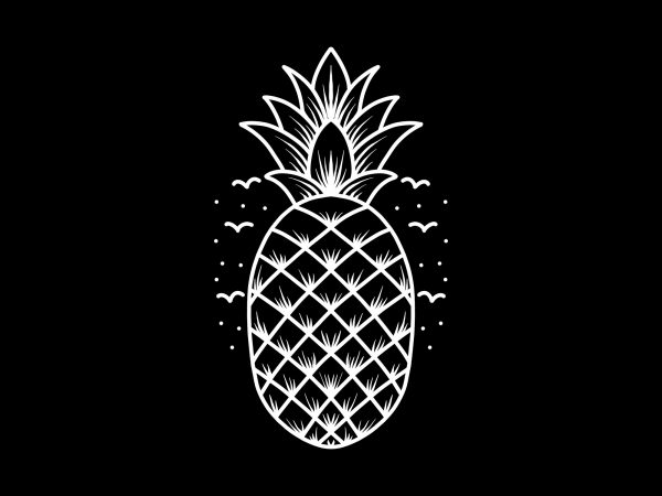 Pineapple tshirt design