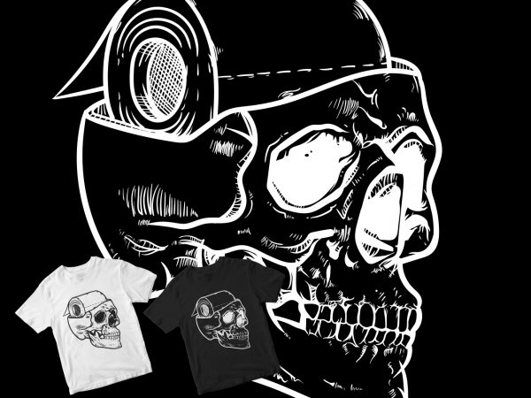 Skull head toilet paper brain t shirt design to buy