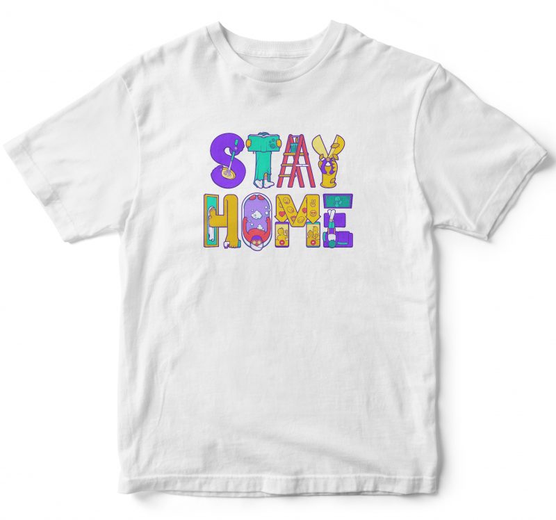 Stay Home buy t shirt design