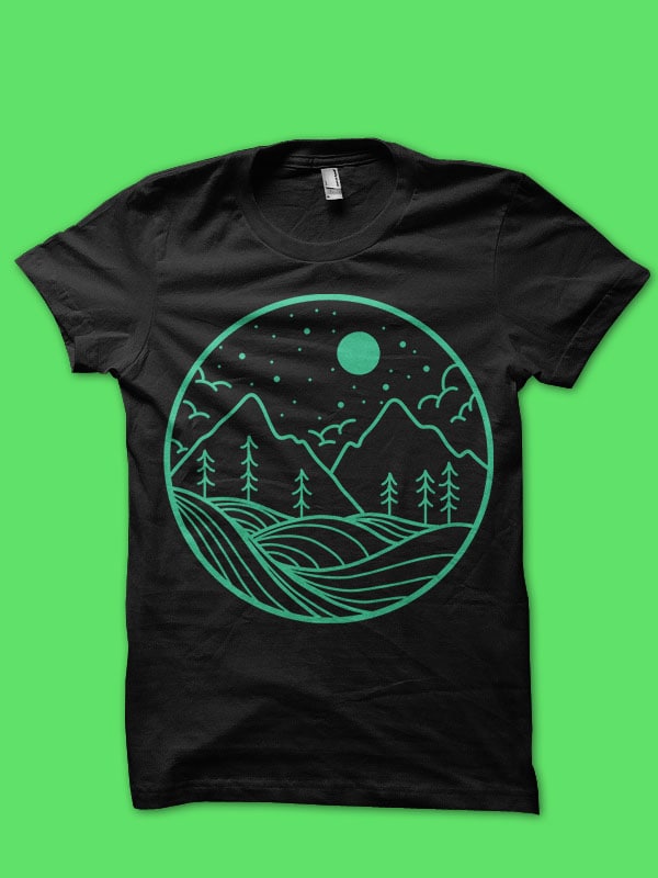 the mountain tshirt design