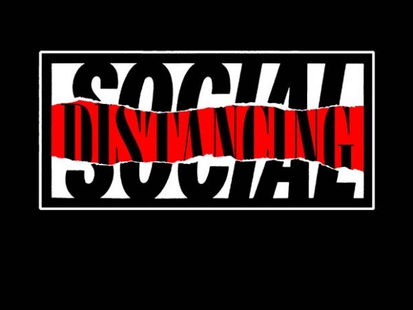 Social distancing shirt design png