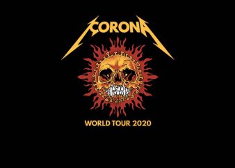 corona world tour 2020 design for t shirt