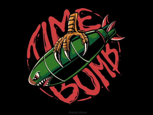 Time bomb t shirt design for download