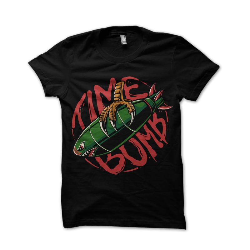 Time bomb t shirt design for download