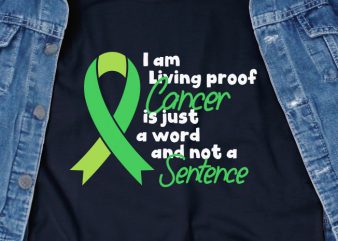 I am Living Proof Cerebral Palsy is Just A Word and Not a Sentence SVG – Awareness – Cerebral Palsy – buy t shirt design