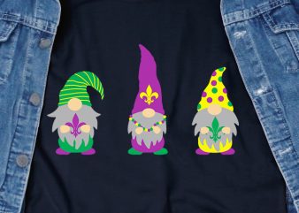 Mardi Gras Gnome SVG – Festival – buy t shirt design for commercial use
