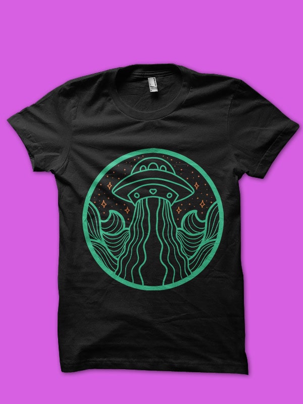 ufo tshirt design