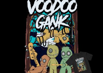 voodoo gank t shirt design for purchase