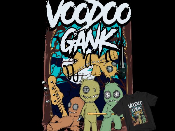 Voodoo gank t shirt design for purchase
