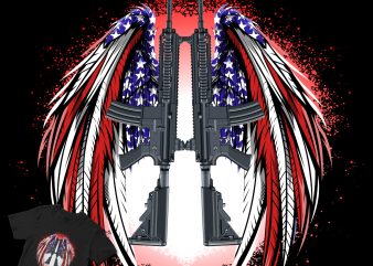 wings american abstract shirt design png