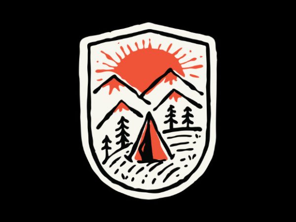 Sunset camp t shirt design to buy Sunset camp t shirt design to buy