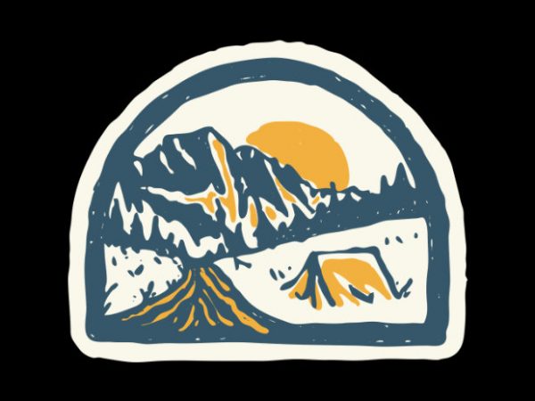 Camping hand drawn t shirt design to buy Camping hand drawn t shirt design to buy
