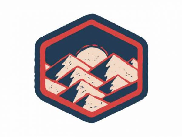 Mountains print ready t shirt design Mountains print ready t shirt design