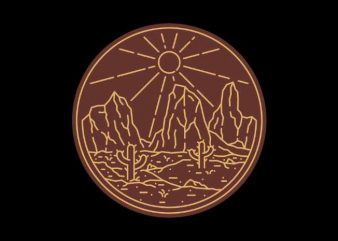 Beauty Desert t-shirt design png