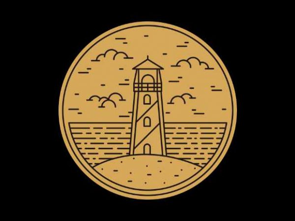 Lighthouse commercial use t-shirt design Lighthouse commercial use t-shirt design