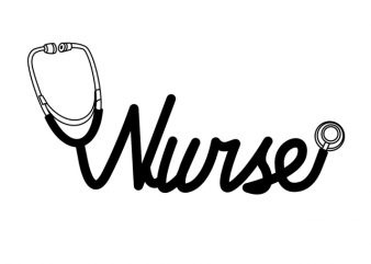 Nurse t shirt design template