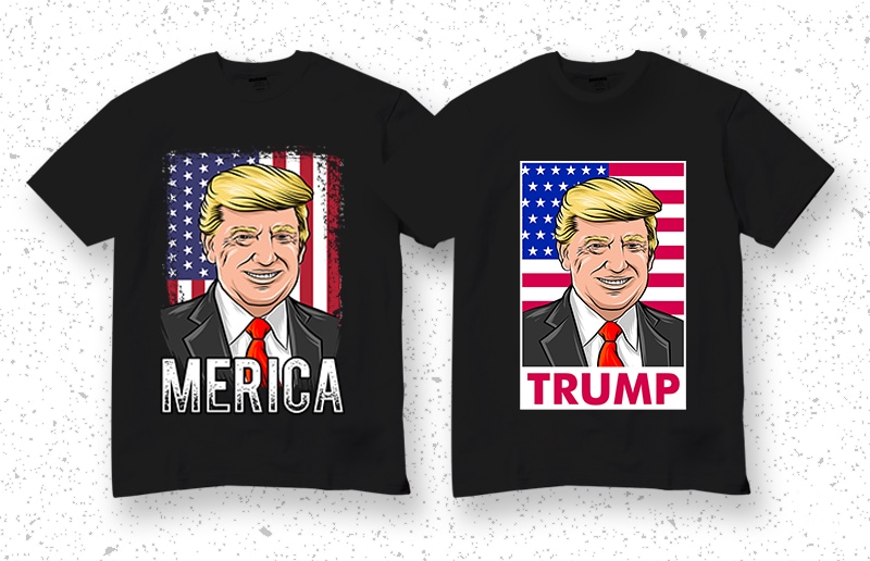10 Design Trump, Donald Trump, Merica, America t shirt design for purchase