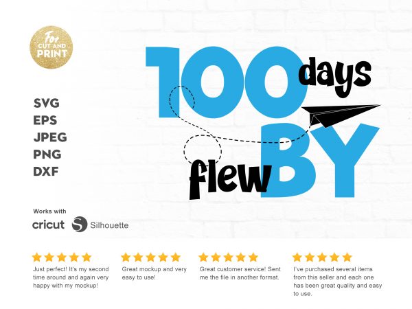 100 days flew by t shirt design for sale