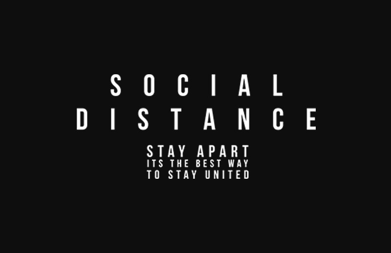 Stay Apart Social Distancing t shirt design template