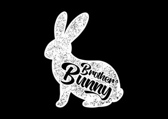 Brother Bunny Happy Easter t-shirt design for sale